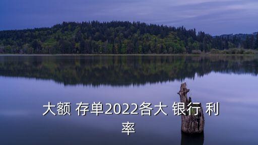銀行存款大額存單利率是多少,2023年各大銀行存款大額存單利率表