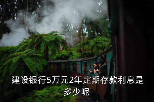  建設銀行5萬元2年定期存款利息是多少呢
