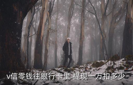v信零錢往銀行卡里 提現(xiàn)一萬扣多少