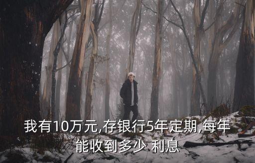我有10萬元,存銀行5年定期,每年能收到多少 利息