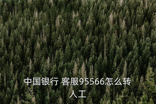  中國(guó)銀行 客服95566怎么轉(zhuǎn) 人工