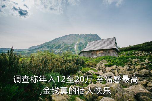 調(diào)查稱年入12至20萬 幸福感最高,金錢真的使人快樂