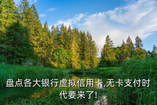 盤點各大銀行虛擬信用卡,無卡支付時代要來了!