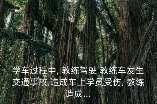 學(xué)車過程中, 教練駕駛 教練車發(fā)生交通事故,造成車上學(xué)員受傷, 教練造成...
