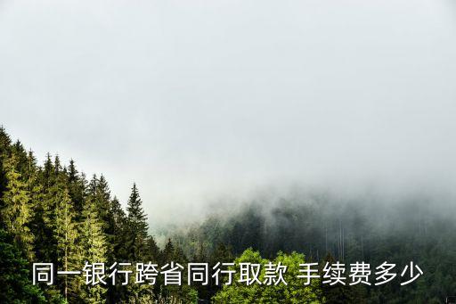 跨地異行取錢手續(xù)費(fèi)多少,跨市異行轉(zhuǎn)賬手續(xù)費(fèi)