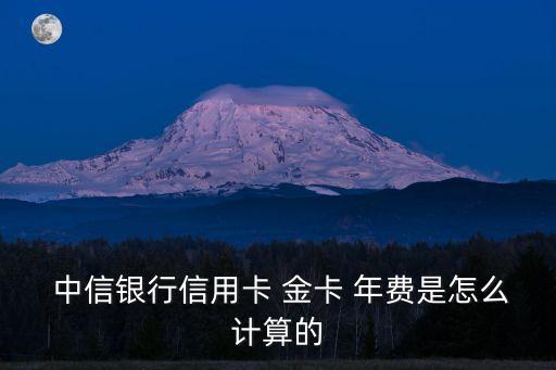 中信金卡額度多少年費,中信銀聯(lián)標(biāo)準(zhǔn)ic金卡年費