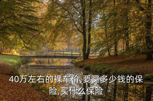 40萬(wàn)左右的裸車價(jià),要買多少錢的保險(xiǎn),買什么保險(xiǎn)