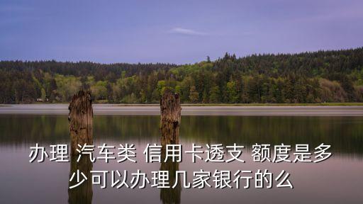 辦理 汽車類 信用卡透支 額度是多少可以辦理幾家銀行的么