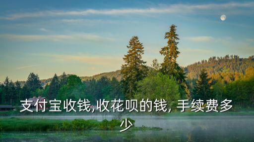 支付寶收錢,收花唄的錢, 手續(xù)費(fèi)多少