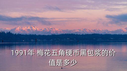 1991年 梅花五角硬幣黑包漿的價(jià)值是多少