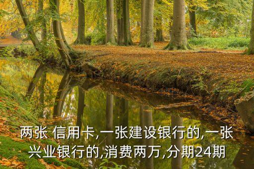 兩張 信用卡,一張建設(shè)銀行的,一張興業(yè)銀行的,消費(fèi)兩萬,分期24期
