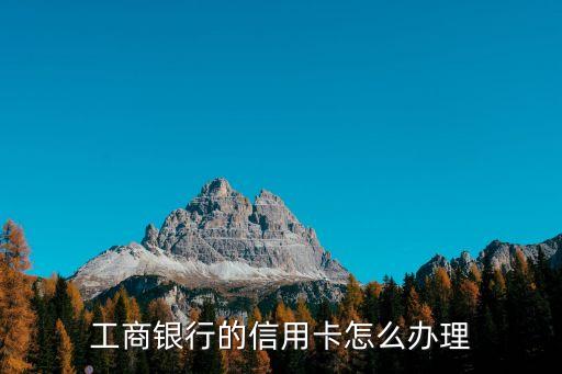 福州工商銀行信用卡怎么辦，工商銀行的信用卡怎么辦理