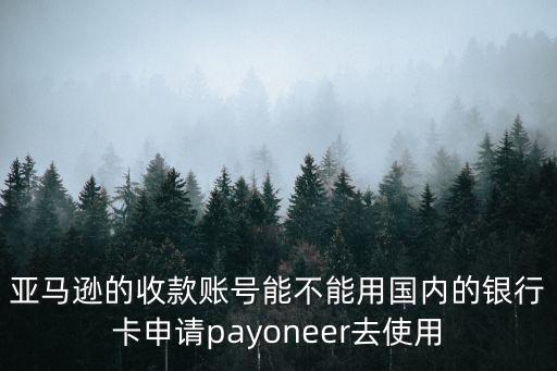 亞馬遜的收款賬號能不能用國內(nèi)的銀行卡申請payoneer去使用
