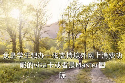 學生怎么辦master visa，大學生如何申請visa  master card Paypal 任何一種