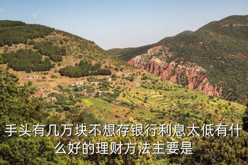 不存銀行錢怎么安全，手頭有幾萬塊不想存銀行利息太低有什么好的理財(cái)方法主要是