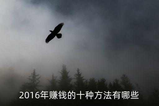 2016年賺錢的十種方法有哪些