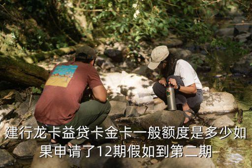 建行龍卡益貸卡金卡一般額度是多少如果申請了12期假如到第二期