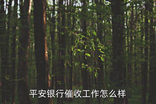 銀行催收的工作怎么樣，銀行催收崗 好嗎