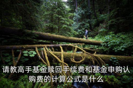 請(qǐng)教高手基金贖回手續(xù)費(fèi)和基金申購(gòu)認(rèn)購(gòu)費(fèi)的計(jì)算公式是什么
