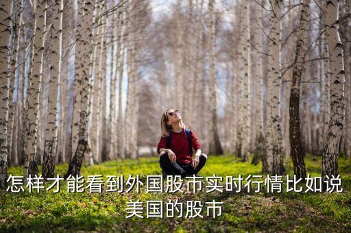 怎樣才能看到外國(guó)股市實(shí)時(shí)行情比如說(shuō)美國(guó)的股市