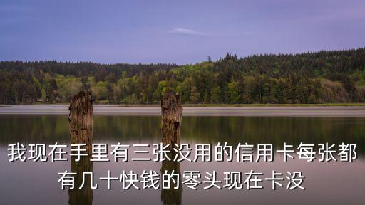 信用卡多年沒用怎么取理，我現(xiàn)在手里有三張沒用的信用卡每張都有幾十快錢的零頭現(xiàn)在卡沒