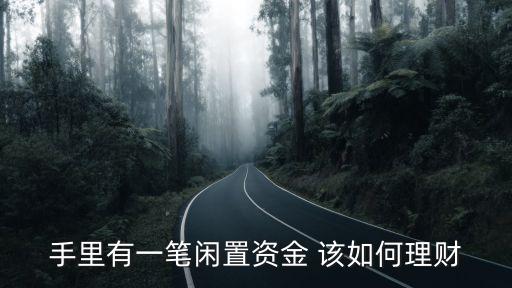 手里有一筆閑置資金 該如何理財