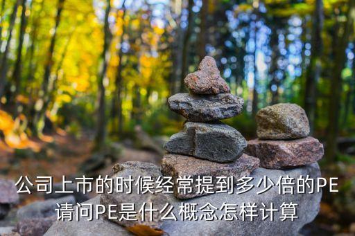 公司上市的時候經(jīng)常提到多少倍的PE請問PE是什么概念怎樣計算