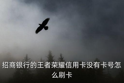 招行王者榮耀卡怎么綁定，招商銀行的王者榮耀信用卡沒有卡號(hào)怎么刷卡