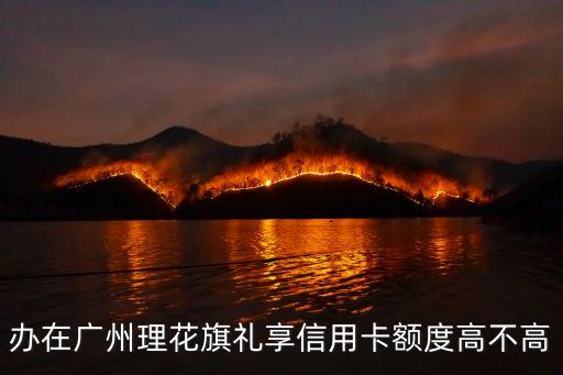辦在廣州理花旗禮享信用卡額度高不高