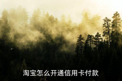 淘寶網(wǎng)怎么添加信用卡，手機淘寶如何邦定信用卡