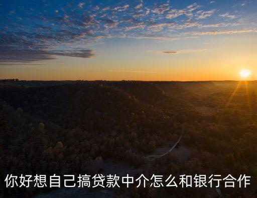 怎么和銀行合作，我想跟銀行合作辦理業(yè)務(wù)