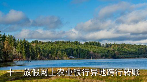 農(nóng)業(yè)銀行十一怎么轉(zhuǎn)帳，關(guān)于國慶農(nóng)行網(wǎng)銀跨行匯款