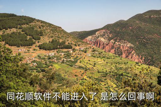 同花順軟件不能進入了 是怎么回事啊