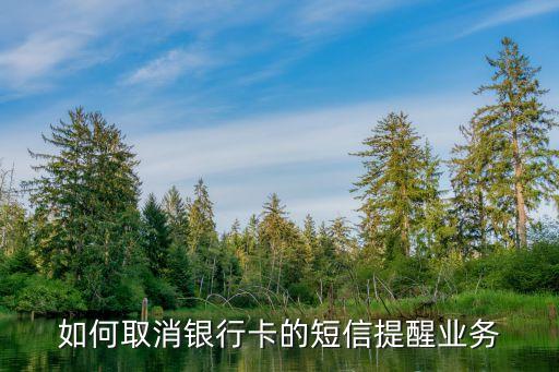 銀行卡消息短信提醒怎么取消嗎，銀行卡的短信提醒怎么取消了嗎