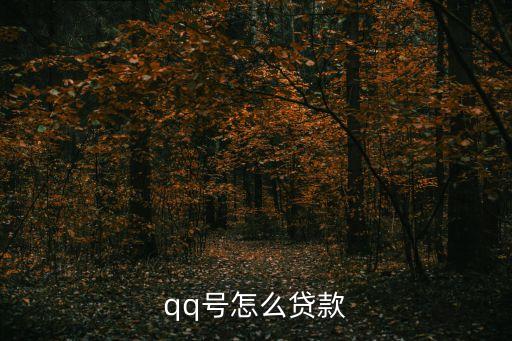 qq號(hào)怎么貸款