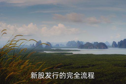 新股發(fā)行的完全流程