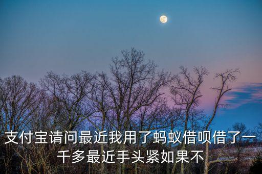 借唄1000不還會怎么樣，支付寶借唄借了一千多不打算還的話會有什么影響