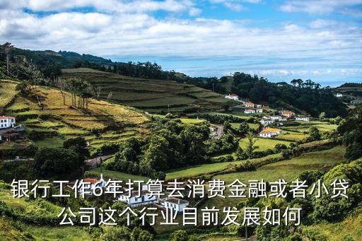 銀行工作6年打算去消費金融或者小貸公司這個行業(yè)目前發(fā)展如何