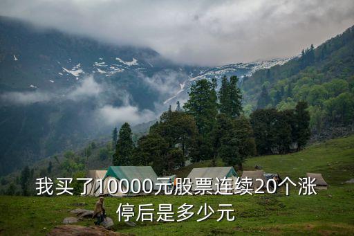 我買了10000元股票連續(xù)20個(gè)漲停后是多少元