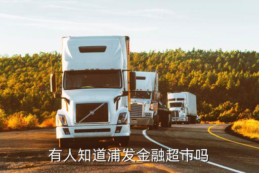 有人知道浦發(fā)金融超市嗎