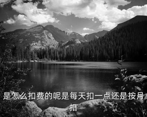 易存金怎么扣費的，是怎么扣費的呢是每天扣一點還是按月扣