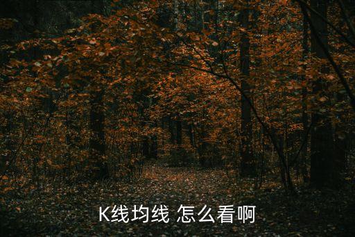 K線均線 怎么看啊