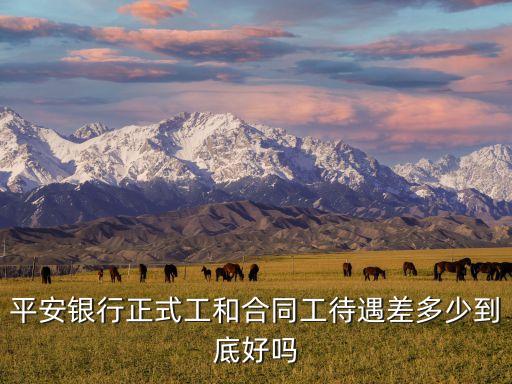 溫州平安銀行柜員待遇怎么樣，平安銀行正式工和合同工待遇差多少到底好嗎