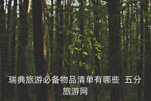 瑞典旅游必備物品清單有哪些  五分旅游網(wǎng)