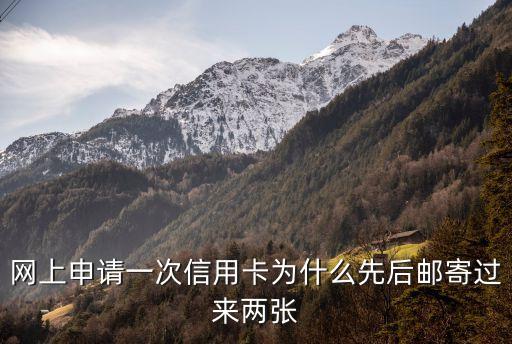 網(wǎng)上申請(qǐng)一次信用卡為什么先后郵寄過來兩張