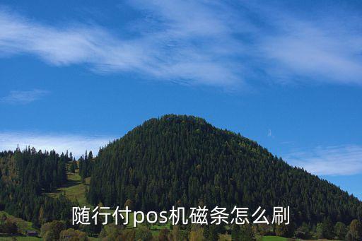 磁條卡怎么用，隨行付pos機(jī)磁條怎么刷