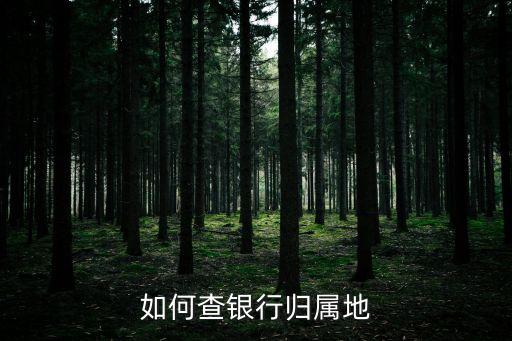 如何查銀行歸屬地