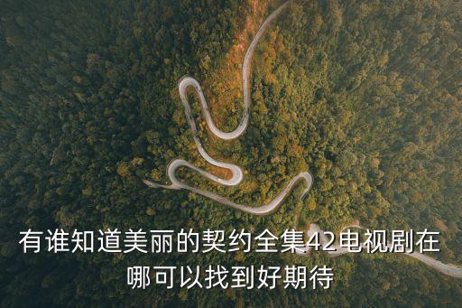 好期待怎么找到，有誰知道美麗的契約全集42電視劇在哪可以找到好期待