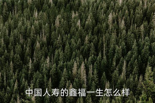 中國(guó)人壽的鑫福一生怎么樣