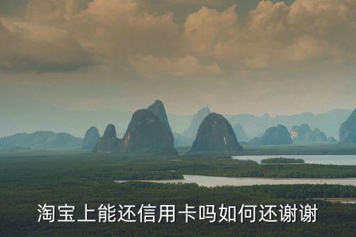 淘寶網(wǎng)怎么還信用卡嗎，透支卡如何在淘寶上還錢